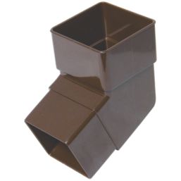 FloPlast  112.5° Square Offset Bend Brown 65mm