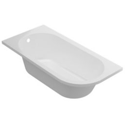 Georgia Shower Bath Left-Hand Acrylic No Tap Holes 1500mm