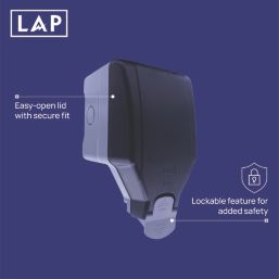 LAP  IP66 13A 1-Gang 2P+E Weatherproof Outdoor Switched Socket
