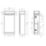 Memo Bathroom Vanity Unit with Basin Matt Light Grey 397mm x 210mm x 860mm