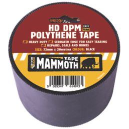 Everbuild  DPM Polythene Joint Tape Black 20m x 75mm