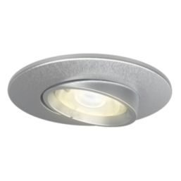 4lite  Tilt  Fire Rated GU10 Downlights Satin Chrome 6 Pack