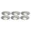 4lite  Tilt  Fire Rated GU10 Downlights Satin Chrome 6 Pack