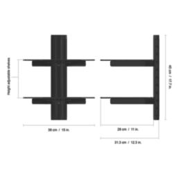 AVF  2-Shelf AV Platform Black