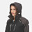 Regatta Calderdale IV Womens Waterproof Jacket Black/Ash Size 12