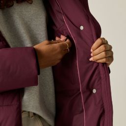 Regatta Nehiala Womens Hooded Long Puffer Coat Fig - 909 Size 20
