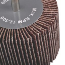 Titan MT_FLPWH_020C Straight Shank 80 Grit Flap Wheel 60mm