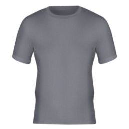 Workforce WFU2400 Short Sleeve Thermal T-Shirt Base Grey Small 32-34" Chest