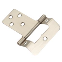 Smith & Locke Satin Nickel  Door Hinge 50mm x 64.6mm 2 Pack