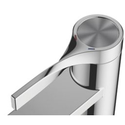 Swirl Ayre Chrome-Plated 165mm Standard Lever Mono Basin Mixer Tap  With Clicker Waste