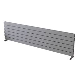 Ximax Oceanus 445mm x 1800mm 4679BTU Silver Horizontal Designer Radiator