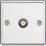 Knightsbridge  1-Gang F-Type Satellite Socket Polished Chrome