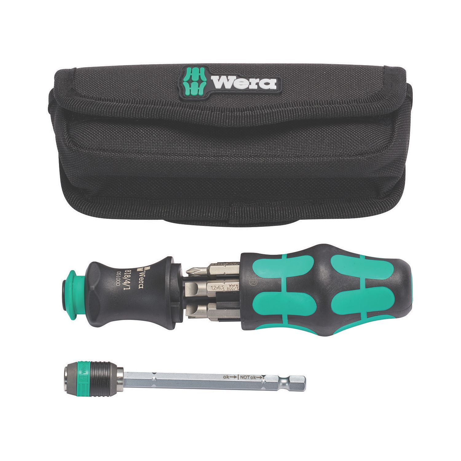 Wera Kraftform Kompakt 25 Interchangeable Screwdriver Set 7 Pieces (713XX)