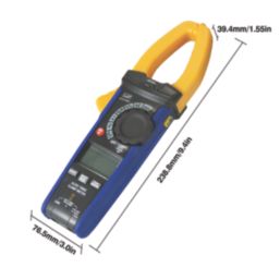 LAP AC/DC True RMS Digital Clamp Meter 600A