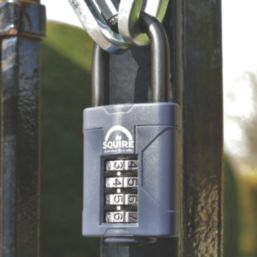 Squire  Water-Resistant Long Shackle Combination  Padlock Blue 50mm