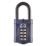 Squire  Water-Resistant Long Shackle Combination  Padlock Blue 50mm