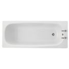 Grove  Single-Ended Bath Porcelain Enamelled Steel 2 Tap Holes 1700mm x 700mm