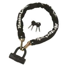 Chaîne antivol MASTER LOCK, L.1.5 m x Diam.10 mm