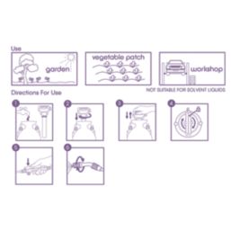 Defenders  White / Purple Pressure Sprayer 8Ltr