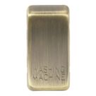 Knightsbridge 'WASHING MACHINE' Switch Cover Antique Brass