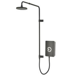Triton Collections Black 9.5kW  Overhead Shower with UNIQ Kit
