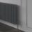 Reina Modal TRV 15mm x 15mm Anthracite Angled & L/S Designer Thermostatic Radiator Valve & Lockshield