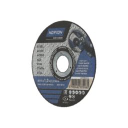 Norton  Metal Cutting Discs 115mm (4 1/2") x 22.23mm 5 Pack