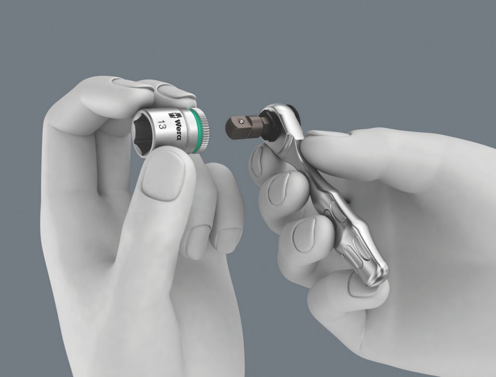 Wera Bit-Check KK 10 Zyklop Mini 1 Interchangeable Ratchet