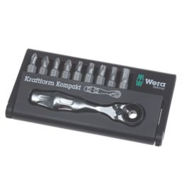 Wera Bit-Check KK 10 Zyklop Mini 1 Interchangeable Ratchet Screwdriver Bit Set 10 Pieces