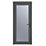 Crystal  Fully Glazed 1-Obscure Light LH Anthracite Grey uPVC Back Door 2090mm x 920mm
