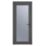 Crystal  Fully Glazed 1-Obscure Light Left-Handed Anthracite Grey uPVC Back Door 2090mm x 920mm