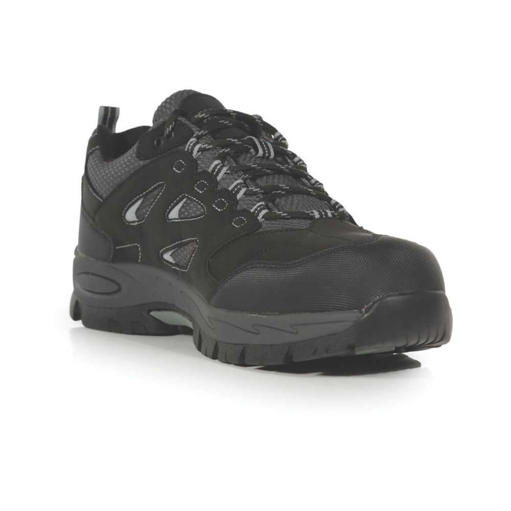 Delta Plus Jet 2 S1 Black Leather Mens Steel Toe Cap Safety Shoes Work Shoes PPE | UK - View #10