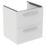 Ideal Standard i.life B Wall Hung Vanity Unit with Chrome Handles & Basin Matt White 600mm x 505mm x 630mm