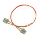 Labgear Duplex Multi Mode Orange SC- SC OM2 LSZH Fibre Optic Cable 1m