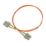 Labgear Duplex Multi Mode Orange SC- SC OM2 LSZH Fibre Optic Cable 1m