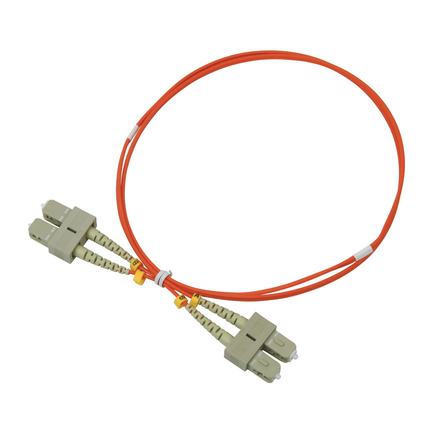 Labgear Duplex Multi Mode Orange SC- SC OM2 LSZH Fibre Optic Cable 1m (714KM)
