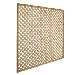 Forest Rosemore Lattice Softwood Square Garden Trellis 6' x 6' 5 Pack