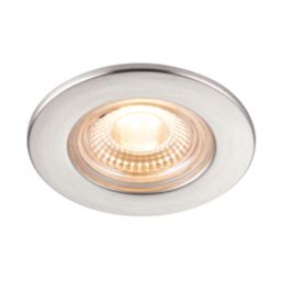 Saxby CosmosEco V3 Fixed  Fire Rated LED Recessed Downlight Satin Nickel 6W 500lm