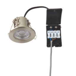 Saxby CosmosEco V3 Fixed  Fire Rated LED Recessed Downlight Satin Nickel 6W 500lm