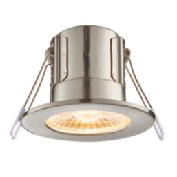 Saxby CosmosEco V3 Fixed  Fire Rated LED Recessed Downlight Satin Nickel 6W 500lm