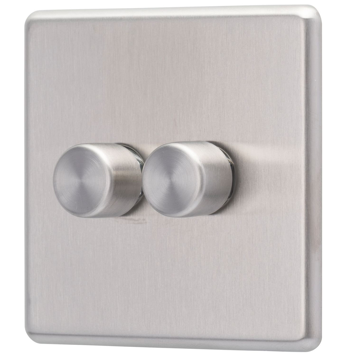 Arlec 2-Gang 2-Way LED Dimmer Switch Stainless Steel (714RU)