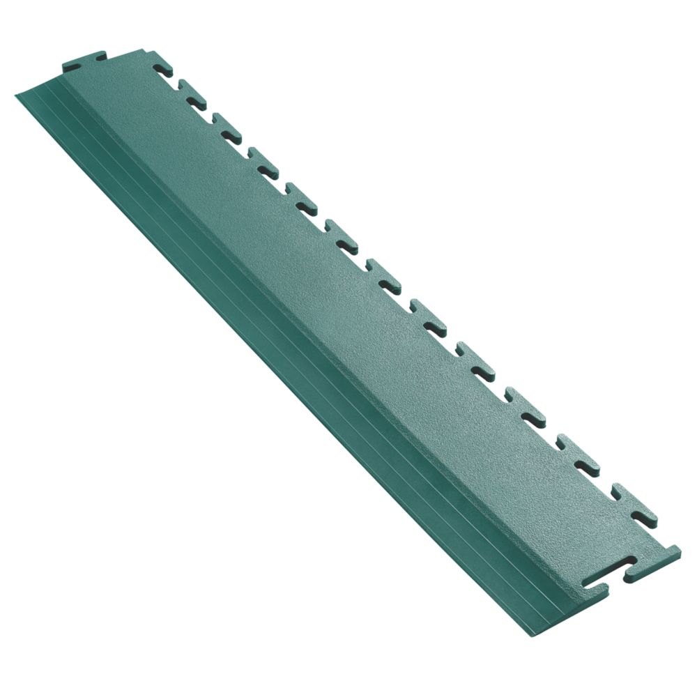 Ecotile E500/7 Interlocking Edge Ramps Green 500mm x 90mm 2 Pack - Screwfix