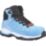 Hard Yakka W Atomic Metal Free Womens Lace & Zip Safety Boots Bluefish Size 3