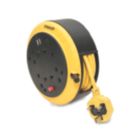 Stanley 13A 4-Gang 5m  Cable Reel + 2.1A 2-Outlet Type A USB Charger 240V