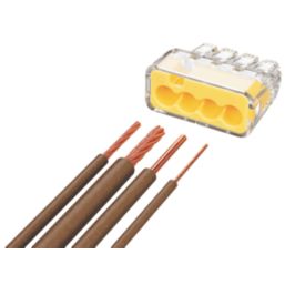 Ideal  32A 4-Way Push-Wire Connectors 100 Pack