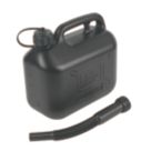 Hilka Pro-Craft Plastic Fuel Can Black 5Ltr