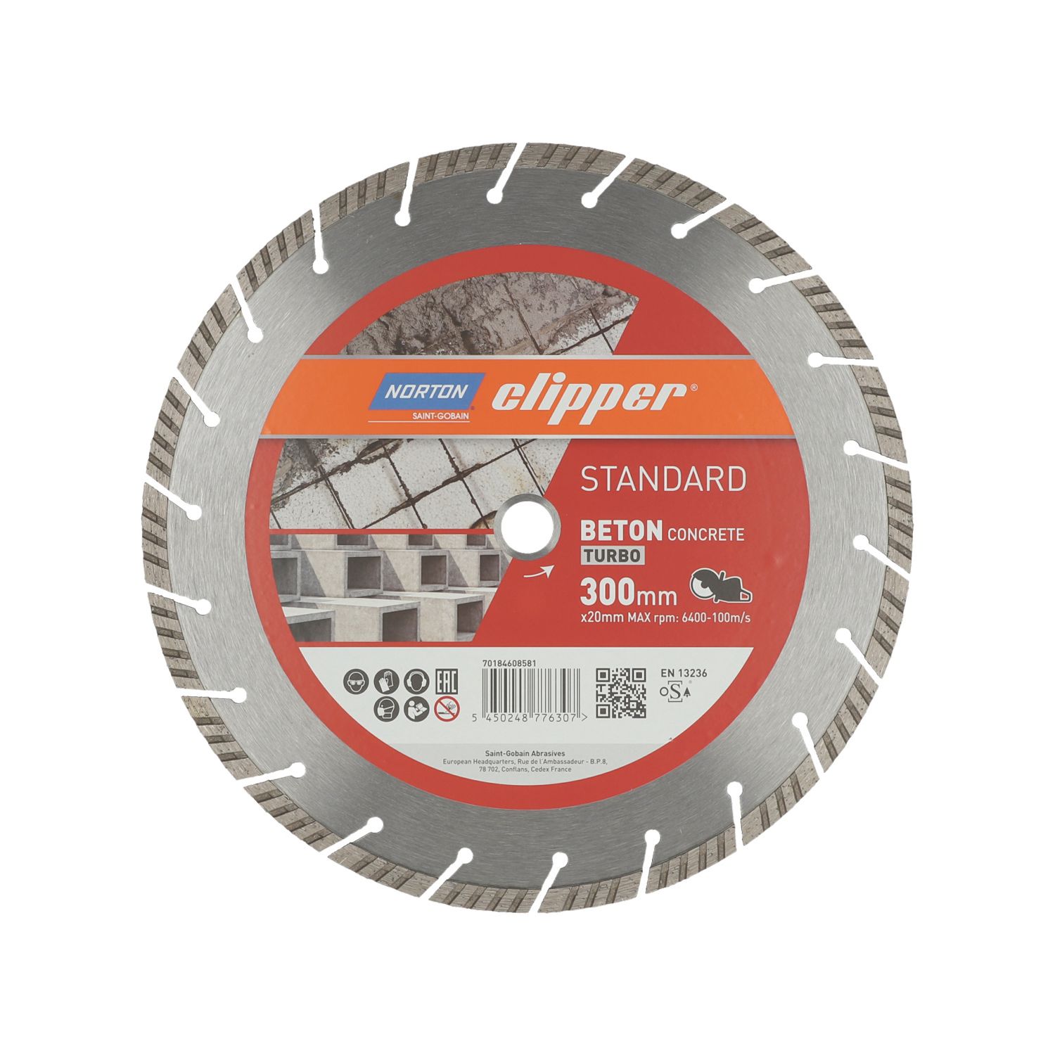 Norton Expert 70184608581 Multi-Material Diamond Blade 300mm x 20mm (715EC)