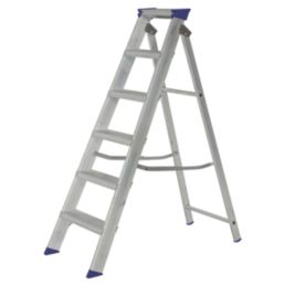 Werner Aluminium 0.98m 6 Step Swingback A Frame Step Ladder