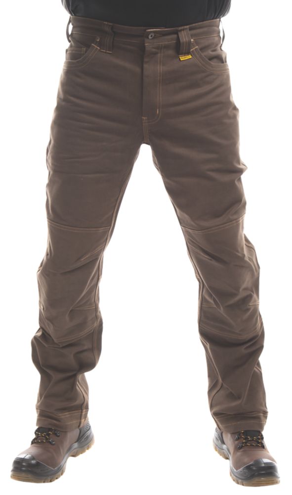 DeWalt Madison Trousers Khaki 32" W 31" L Screwfix
