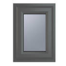 Crystal  Top Opening Obscure Double-Glazed Casement Anthracite on White uPVC Window 440mm x 610mm